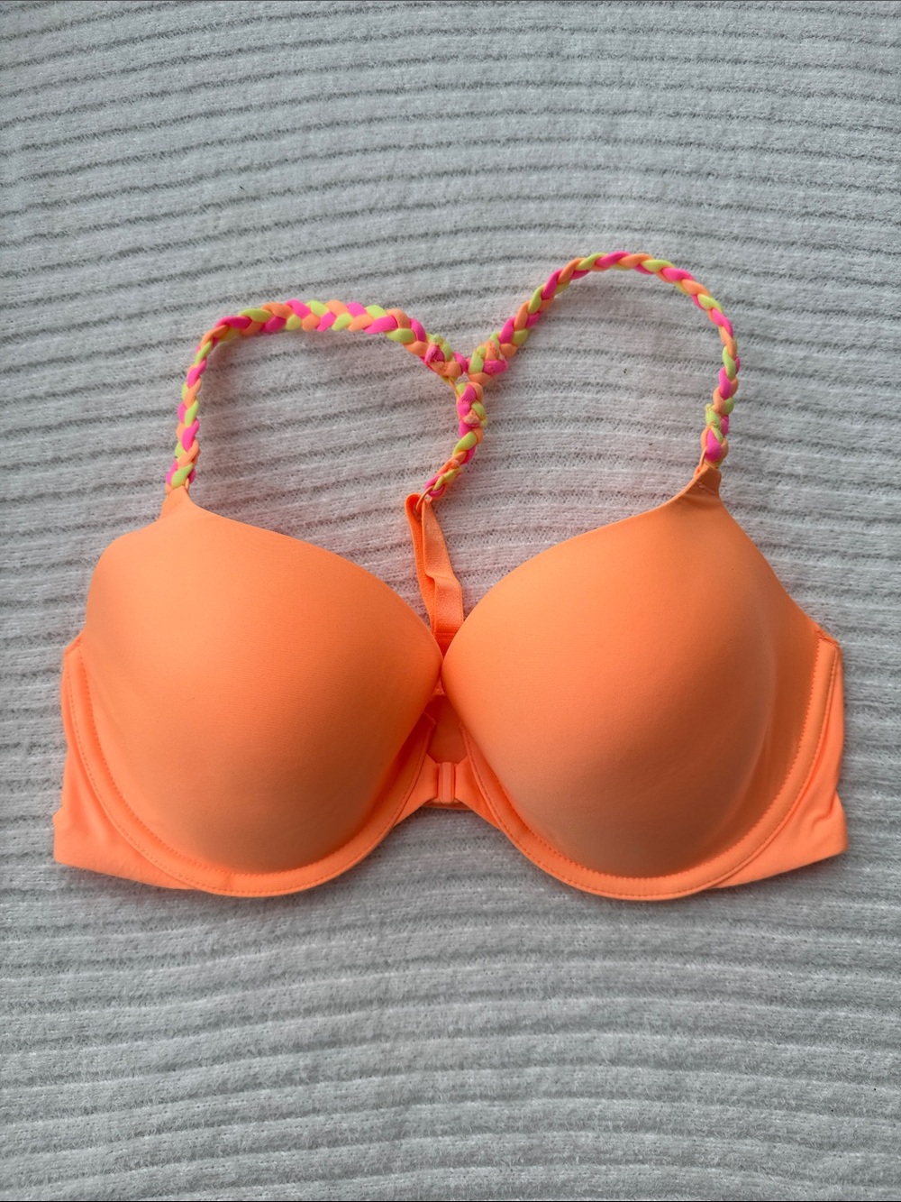 VICTORIA’S SECRET | NWT T-Shirt Demi Racerback Orange Bra 34D